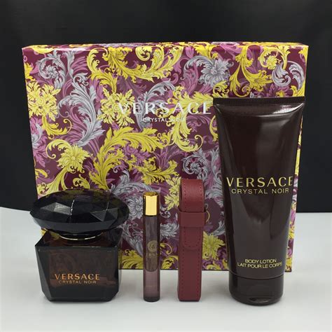 versace crystal noir box set|More.